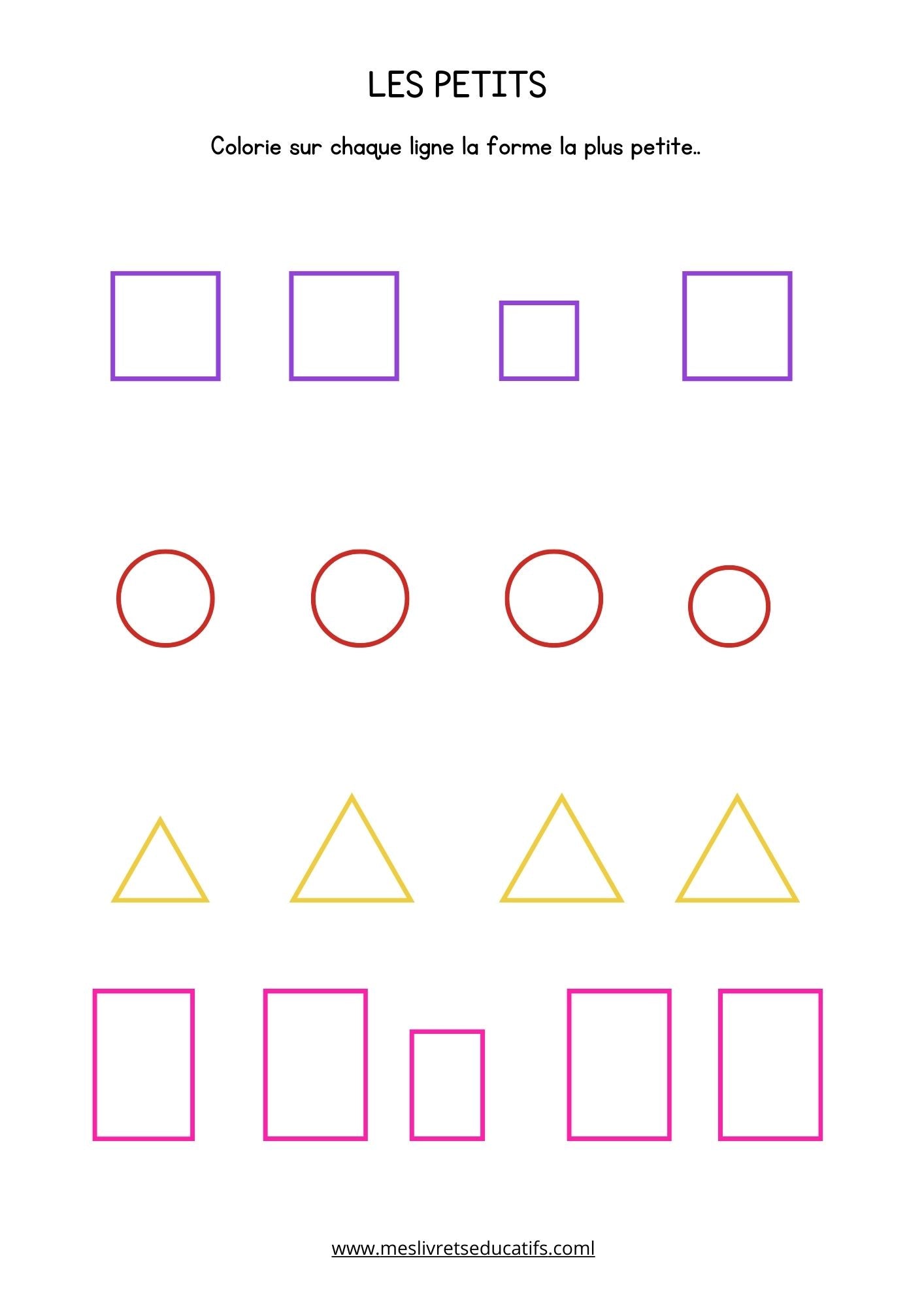 Activités gratuites Petit / Grand – Maternelle