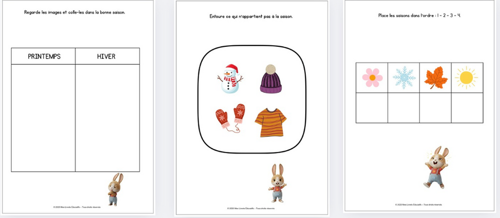 mes livrets éducatifs exercices de maternelle