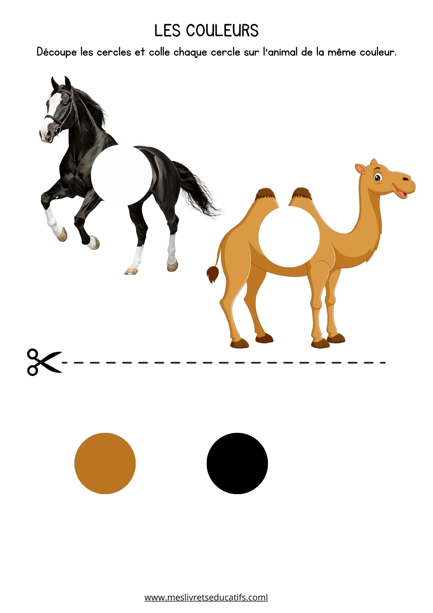 animaux couleurs maternelle 